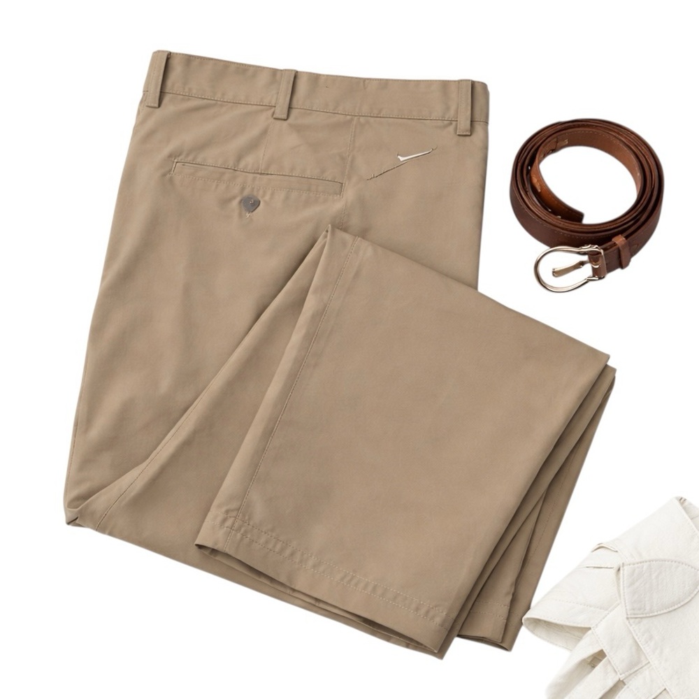 Nike Dri-FIT Golf Pants Khaki Stretch Performance Slacks Moisture Wicking 40x32